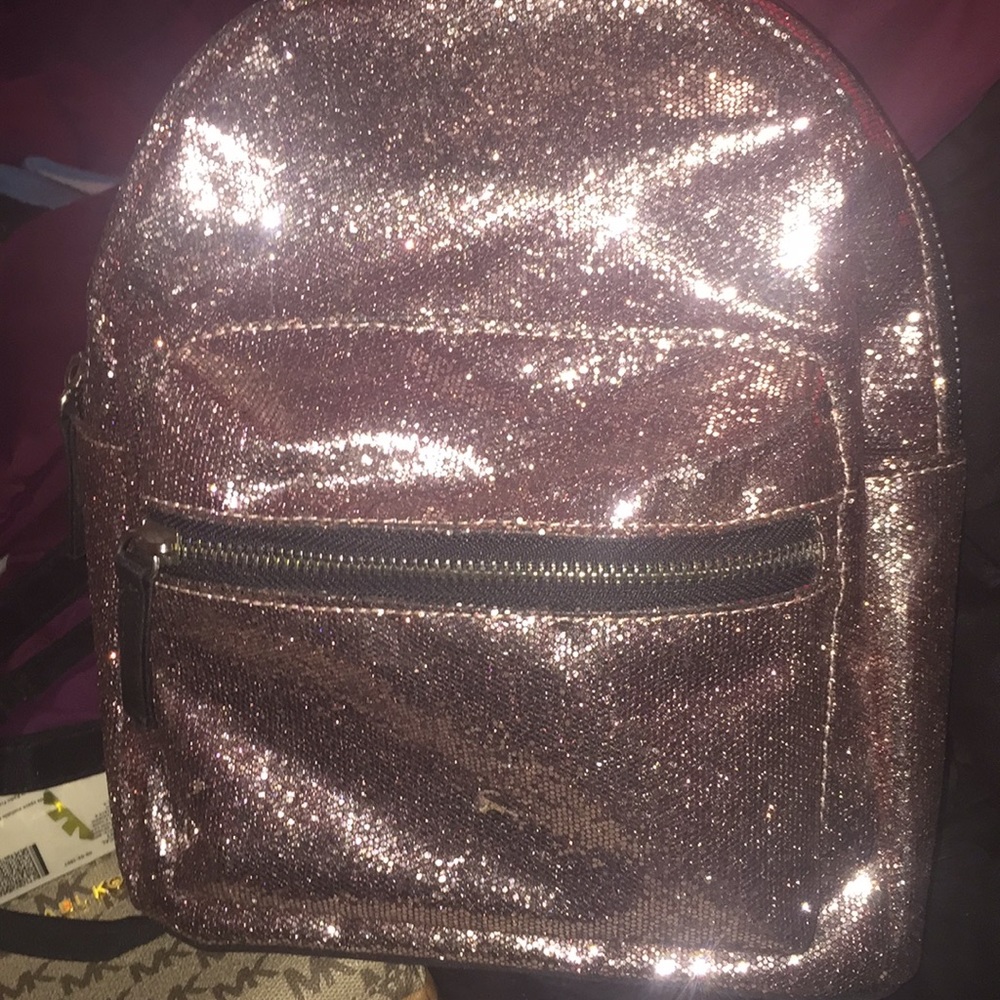 Rose gold Sparkle book bag